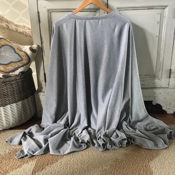 SOLD OUT! Boho Grey Cotton Tunic Pullover Sweater - Picture 7 of 8